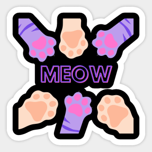 Cat paw Sticker